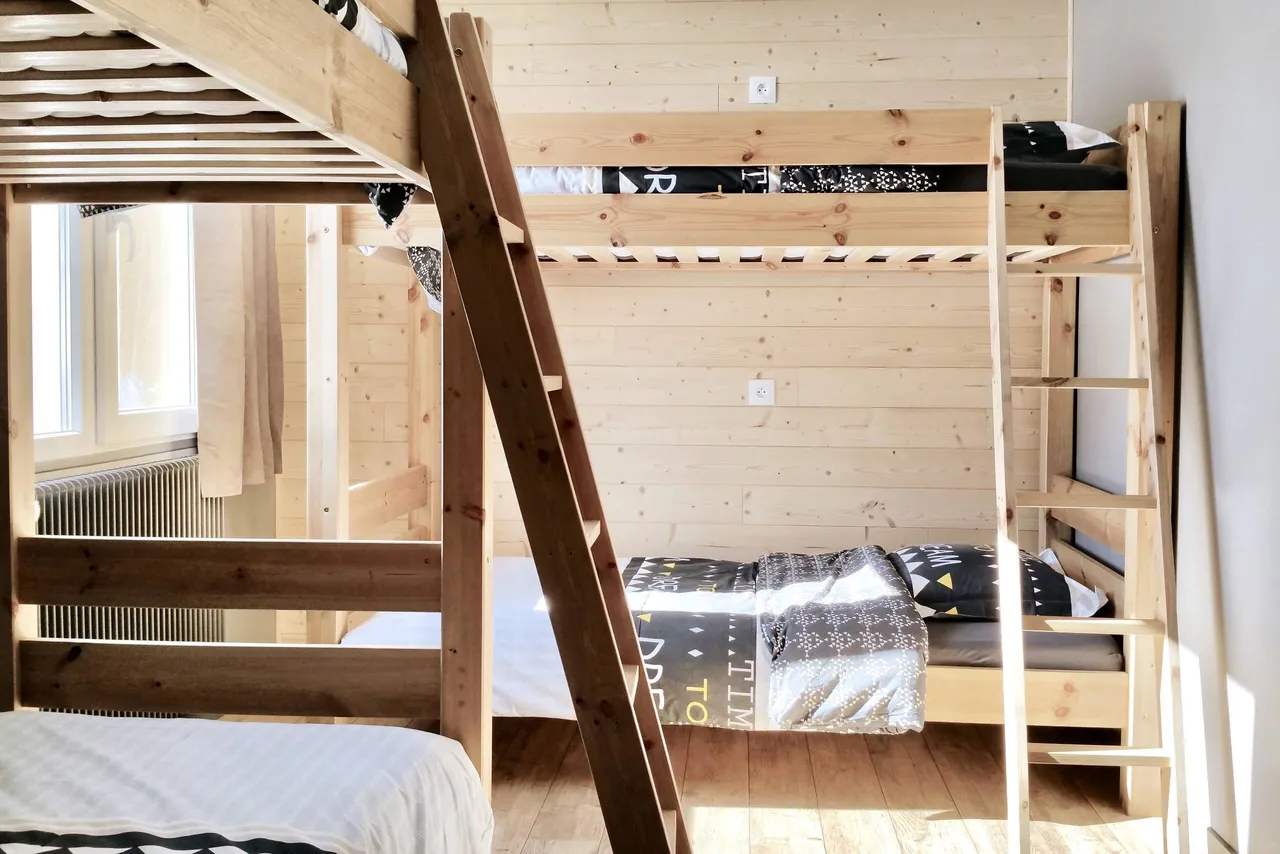 Appartement 10 : chambre à lits superposés