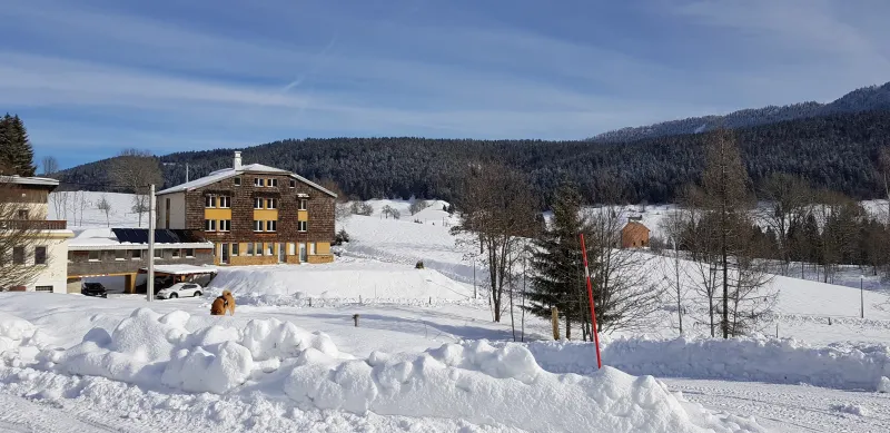 La résidence Les Chamois en hiver